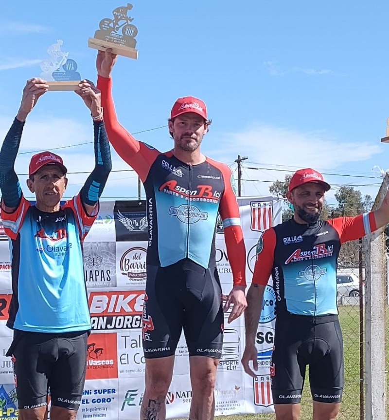 Podio olavarriense en el Rural Bike de San Jorge